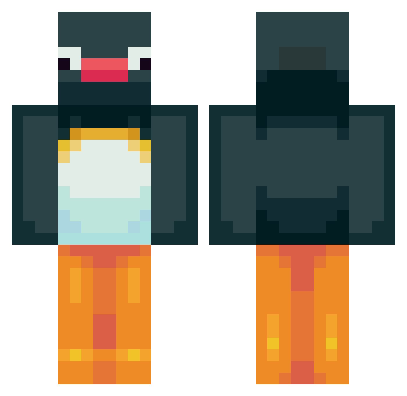 Alan_Z15 Minecraft skin, front and back view