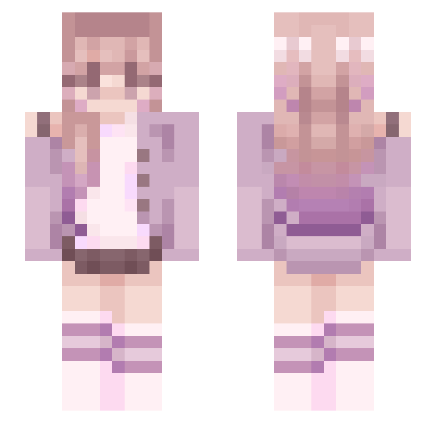 blxtzfv Minecraft skin, front and back view
