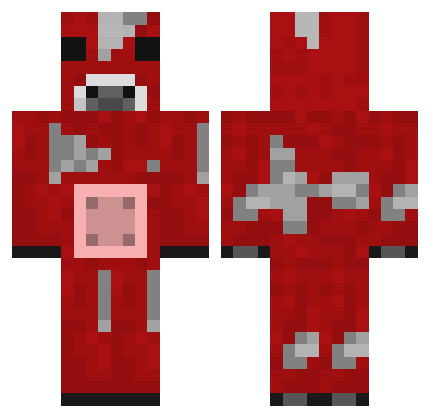 denqli Minecraft skin, front and back view