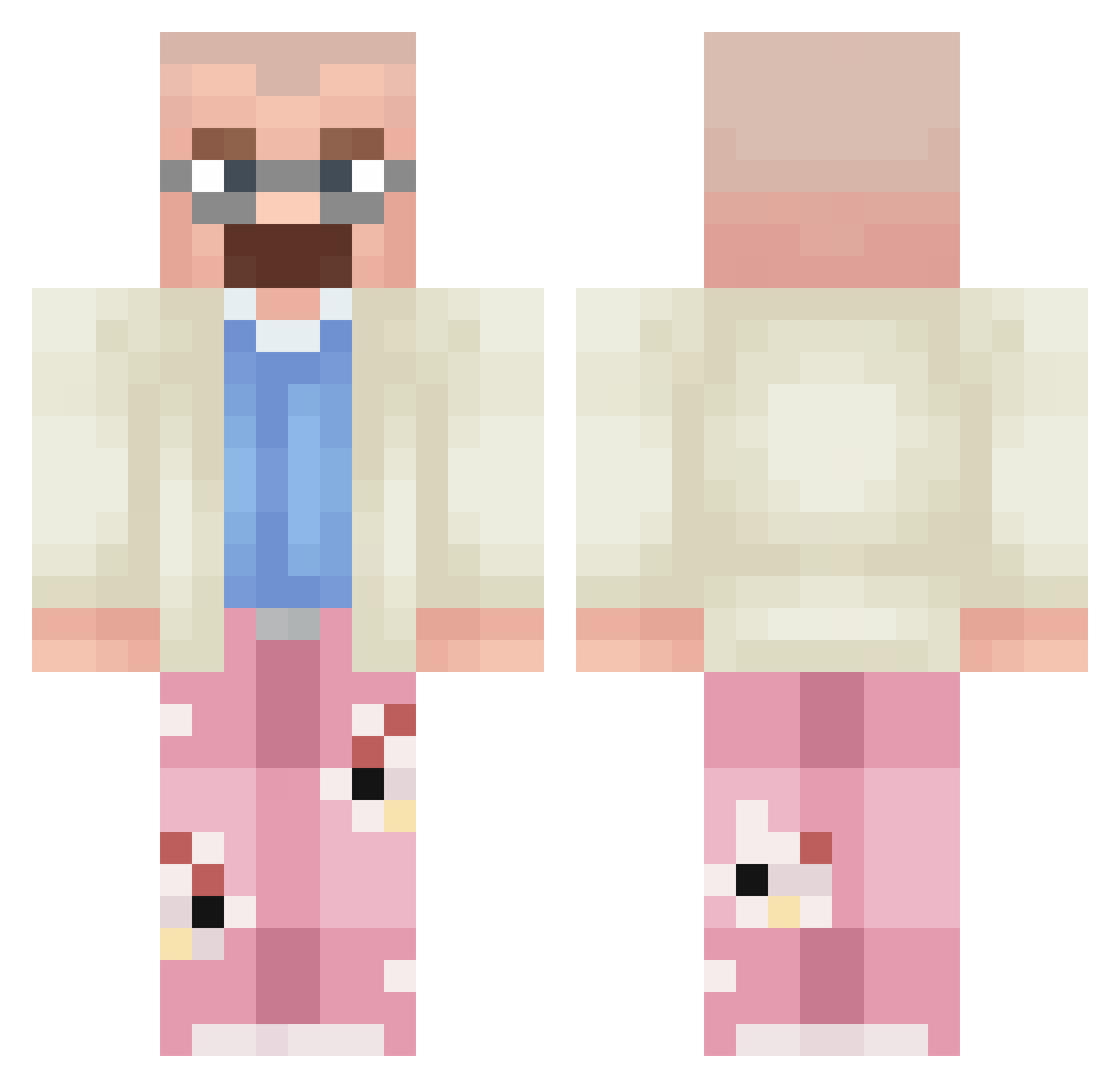 Sherek_kk Minecraft skin, front and back view