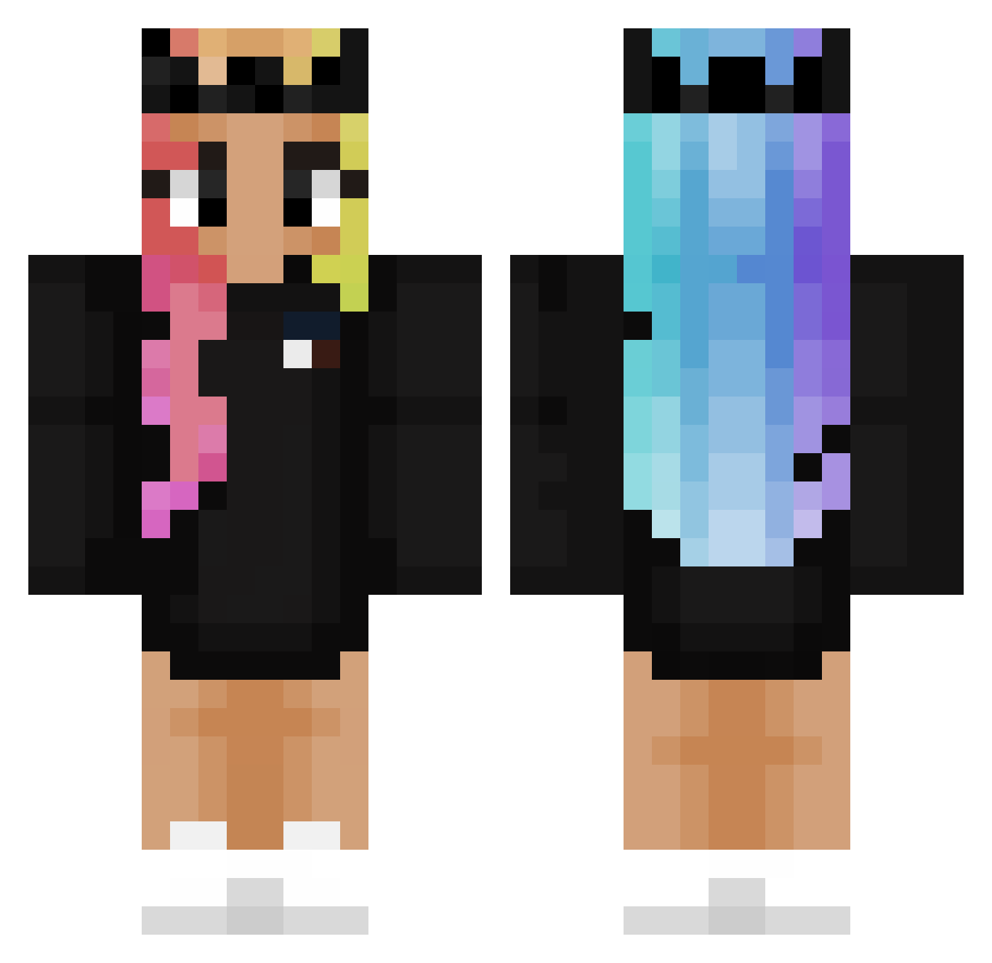 Clarice Minecraft skin, front and back view