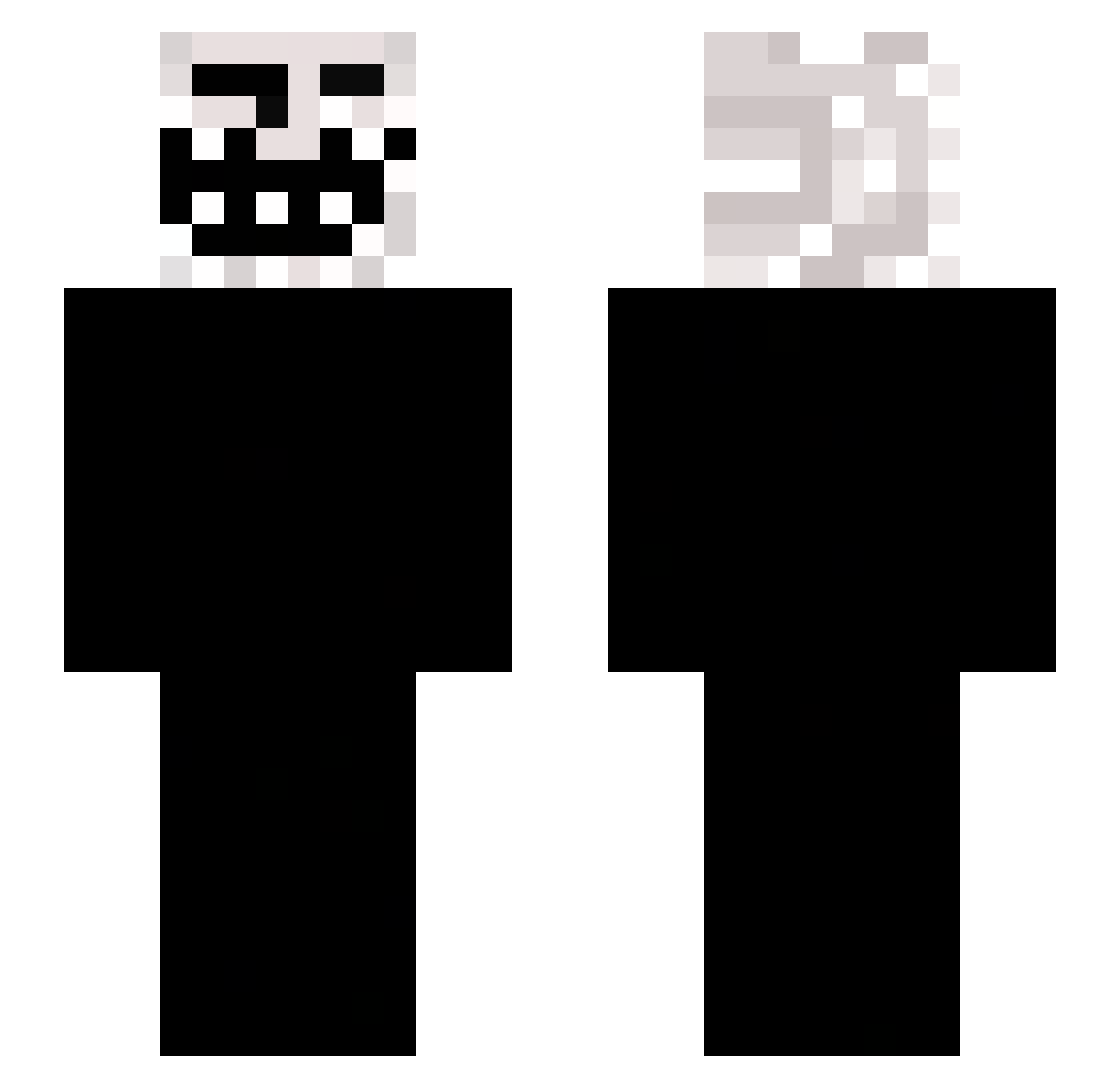 uglyfatchud Minecraft skin, front and back view
