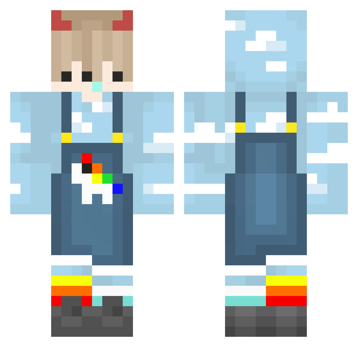 Scxffy_ Minecraft skin, front and back view