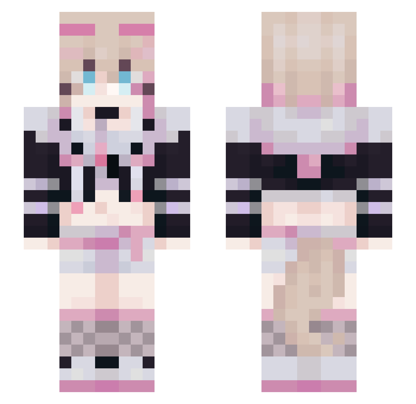yotamaru Minecraft skin, front and back view