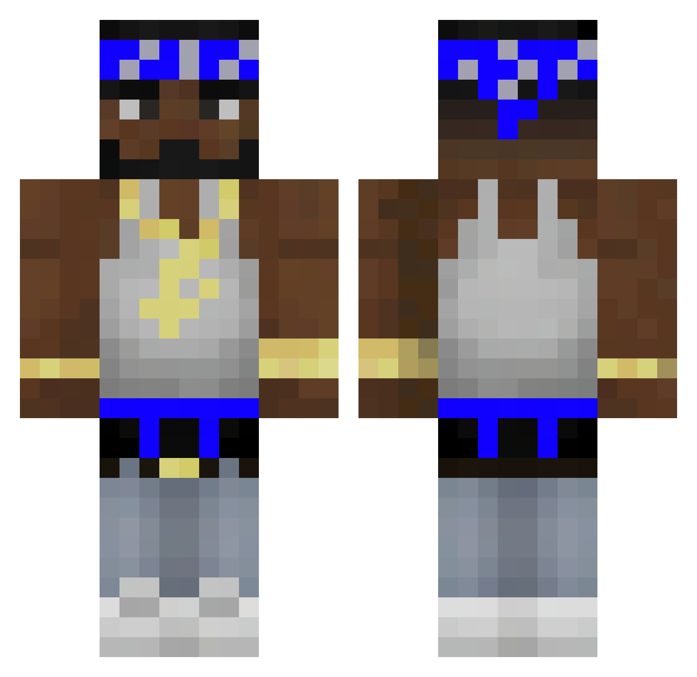 FREE_SOULJABOY Minecraft skin, front and back view