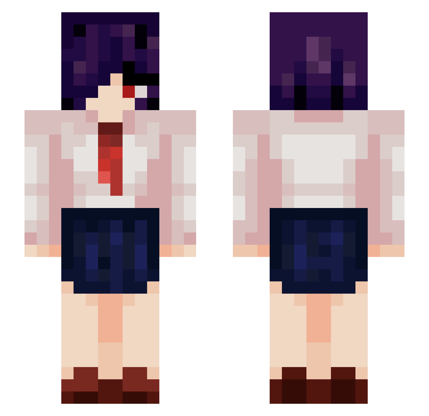 goldfishluv3r Minecraft skin, front and back view