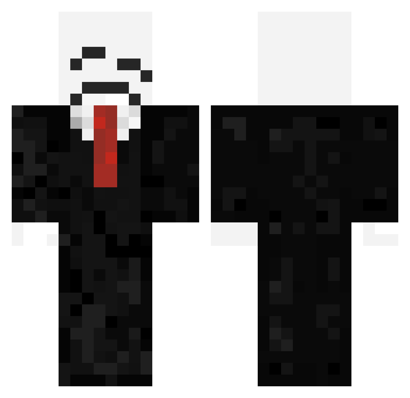 DanMRDJ Minecraft skin, front and back view