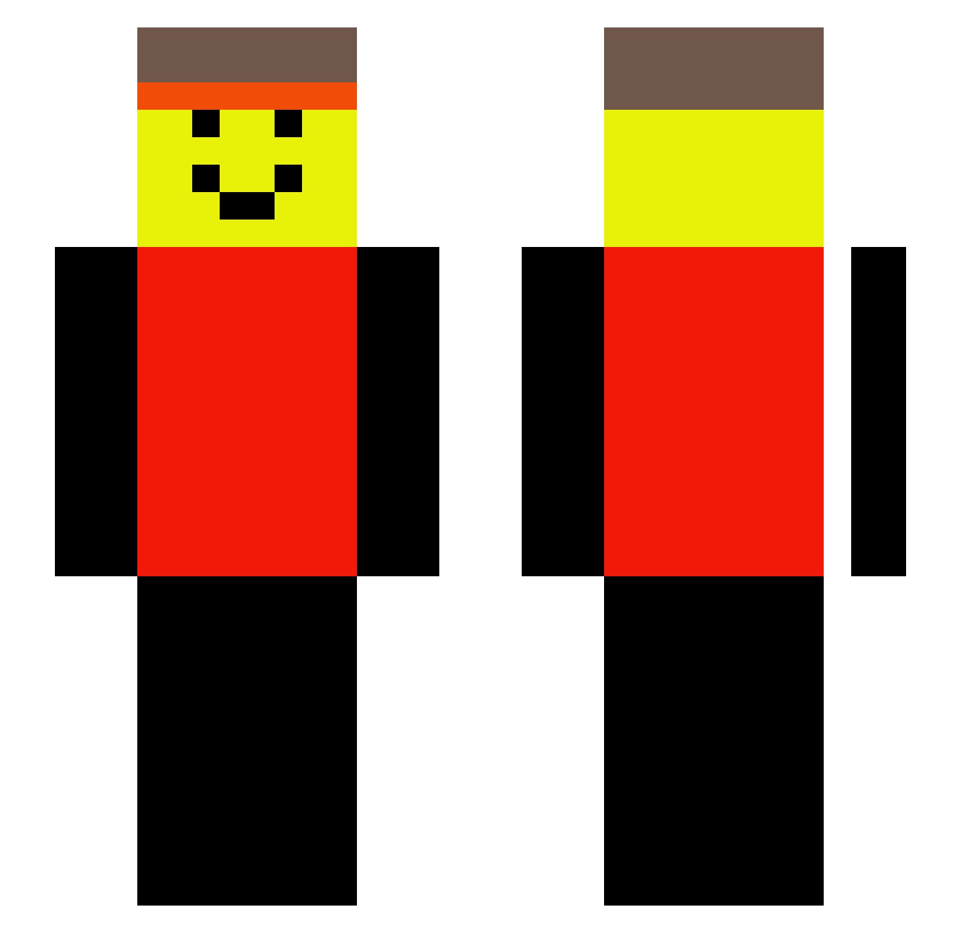 mrnatalan Minecraft skin, front and back view