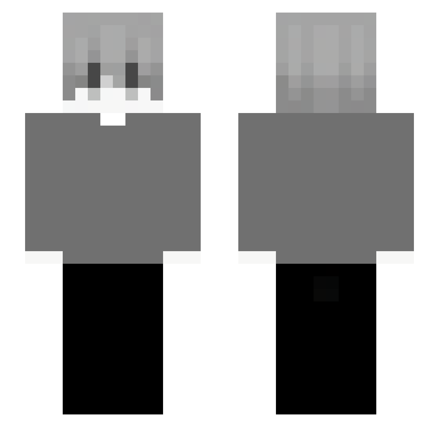 qNavyZero Minecraft skin, front and back view