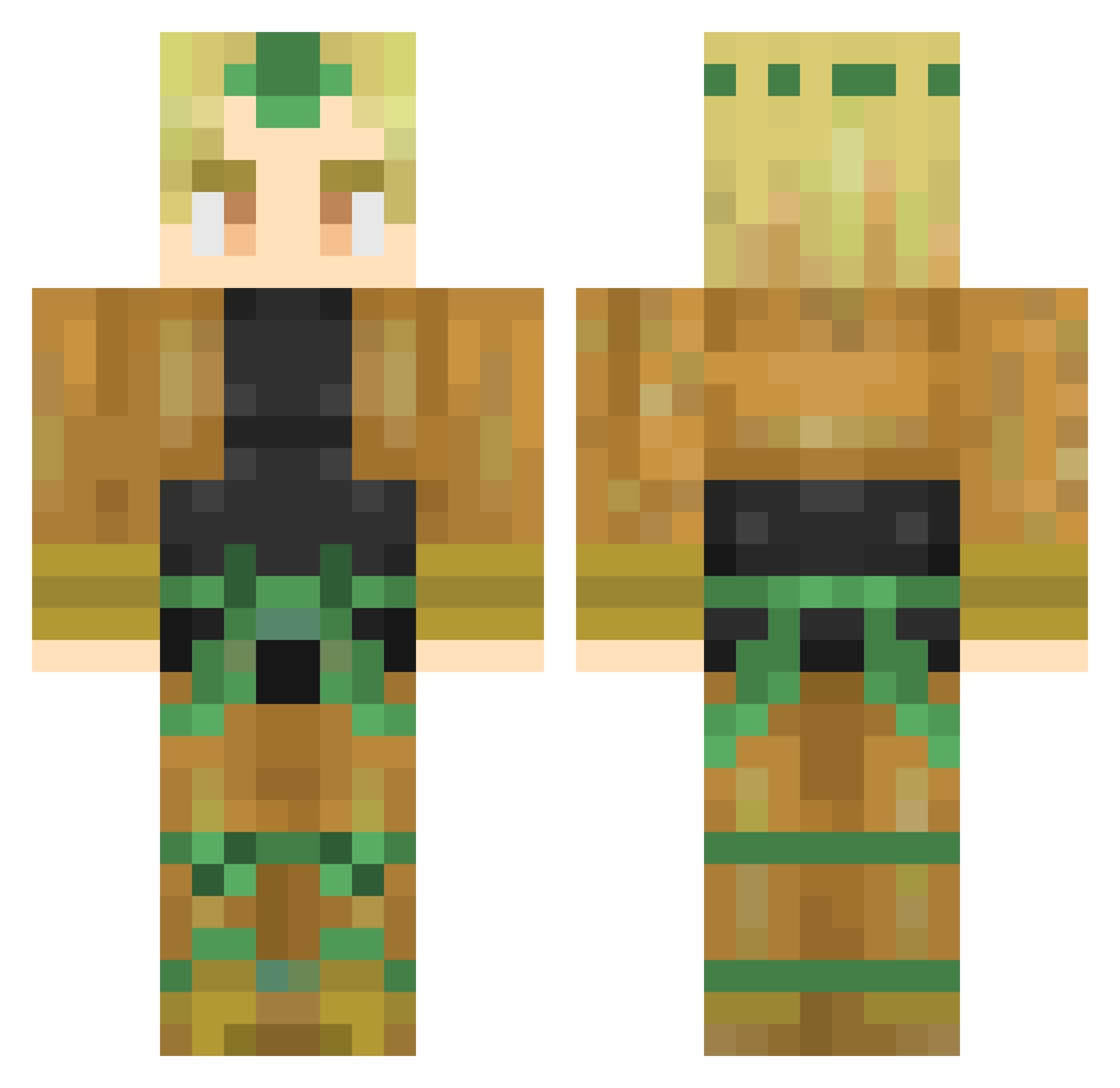 zNicK99 Minecraft skin, front and back view
