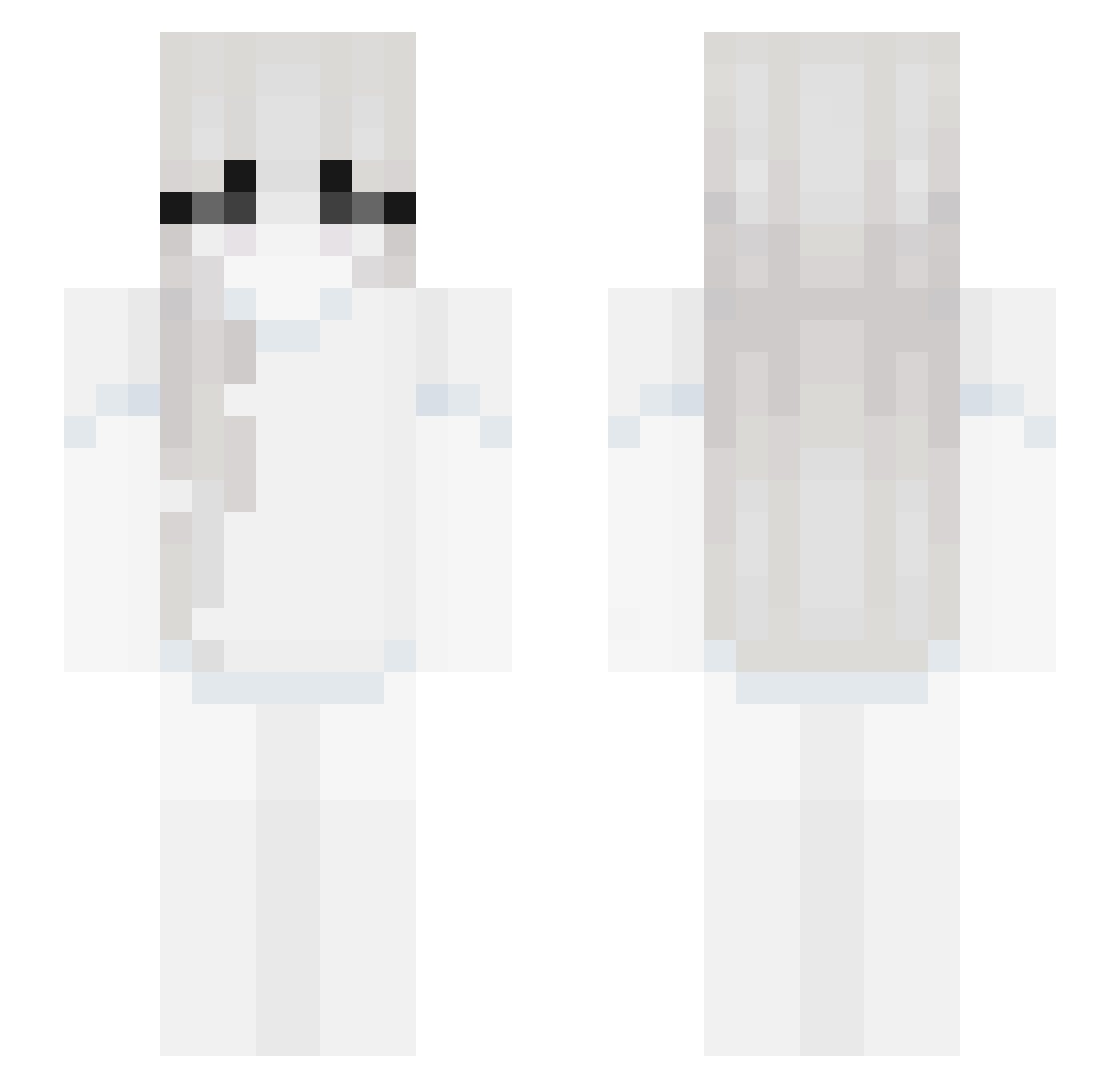 kkrystekk Minecraft skin, front and back view