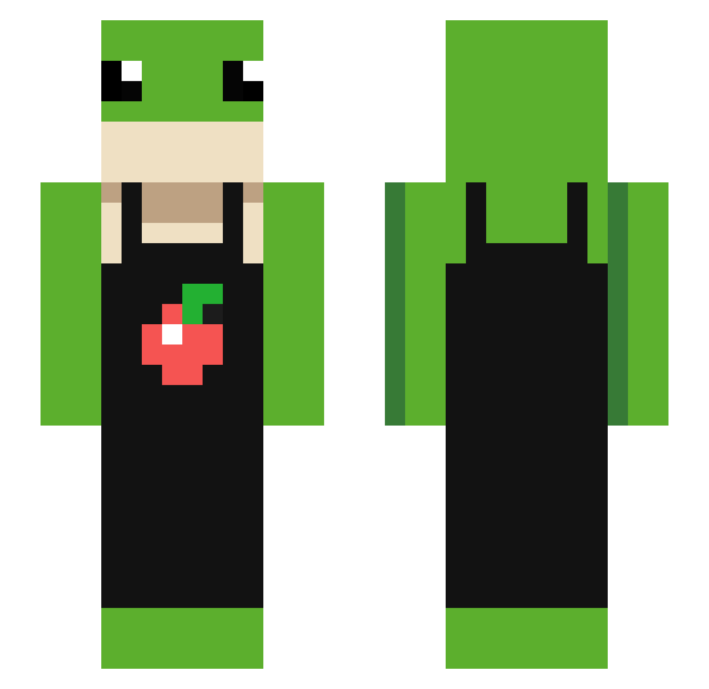 witalan Minecraft skin, front and back view