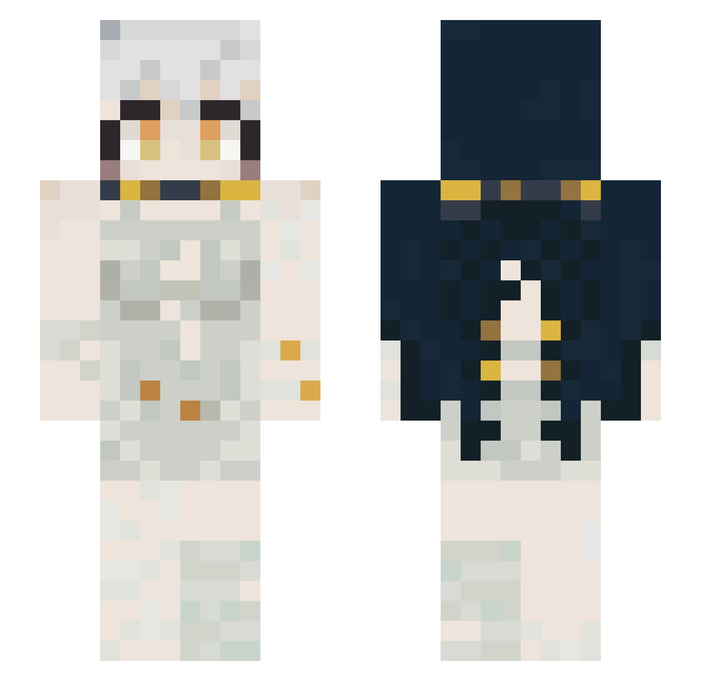 sade479 Minecraft skin, front and back view
