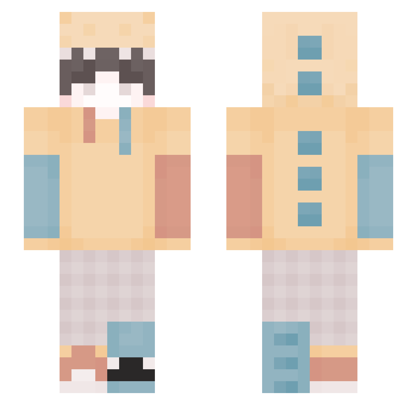 vinstargavl_vn Minecraft skin, front and back view