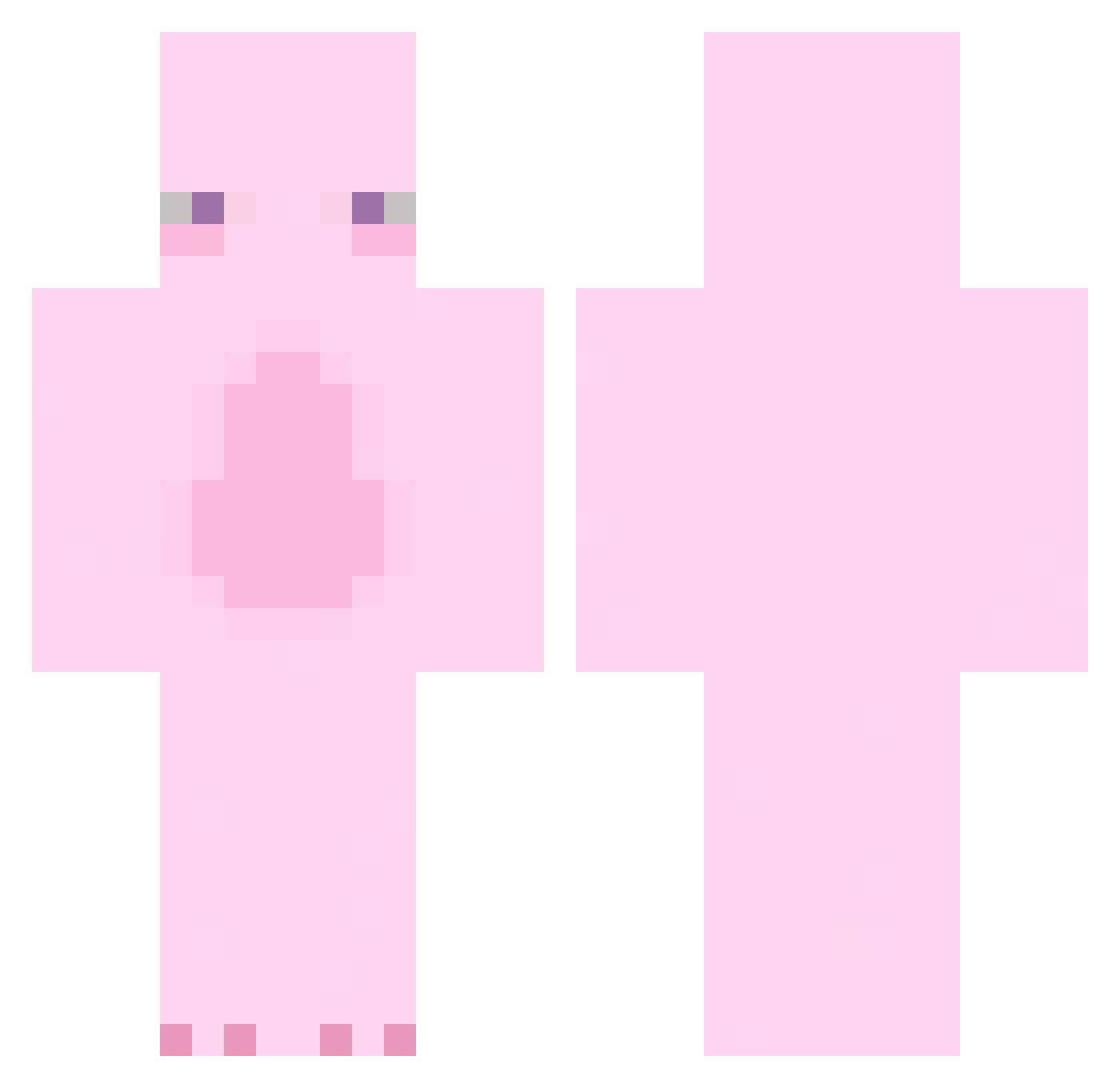 JustDamianOO Minecraft skin, front and back view