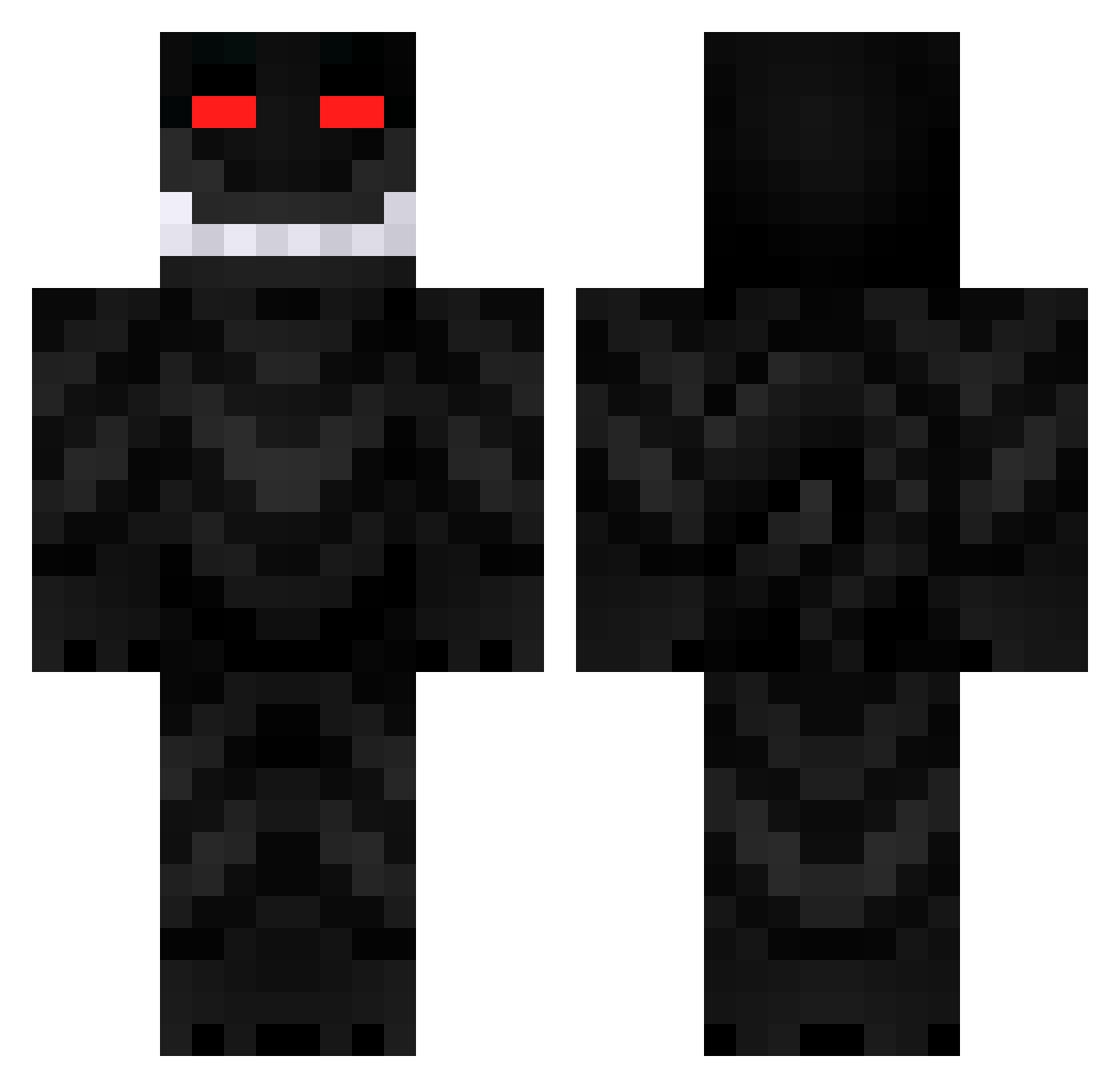 Shifuh Minecraft skin, front and back view
