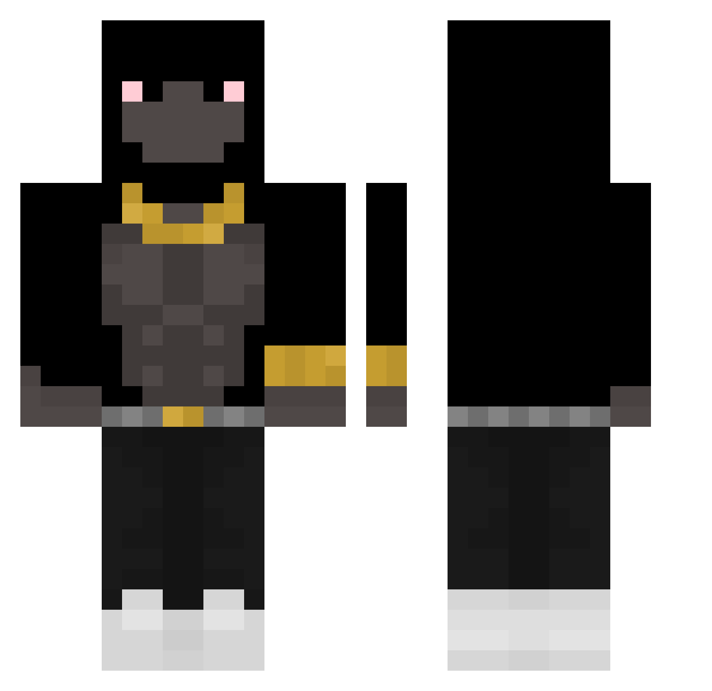 mawim Minecraft skin, front and back view