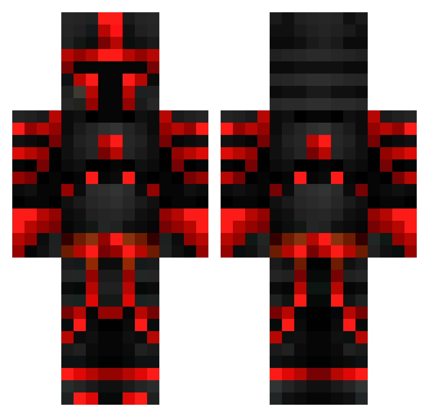 Sebek_krol Minecraft skin, front and back view