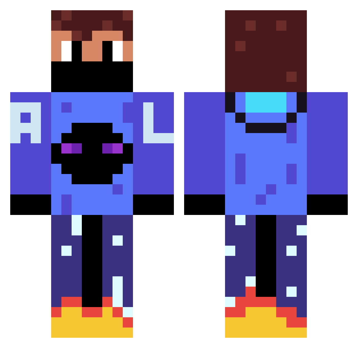 Aien_AL_15yt Minecraft skin, front and back view