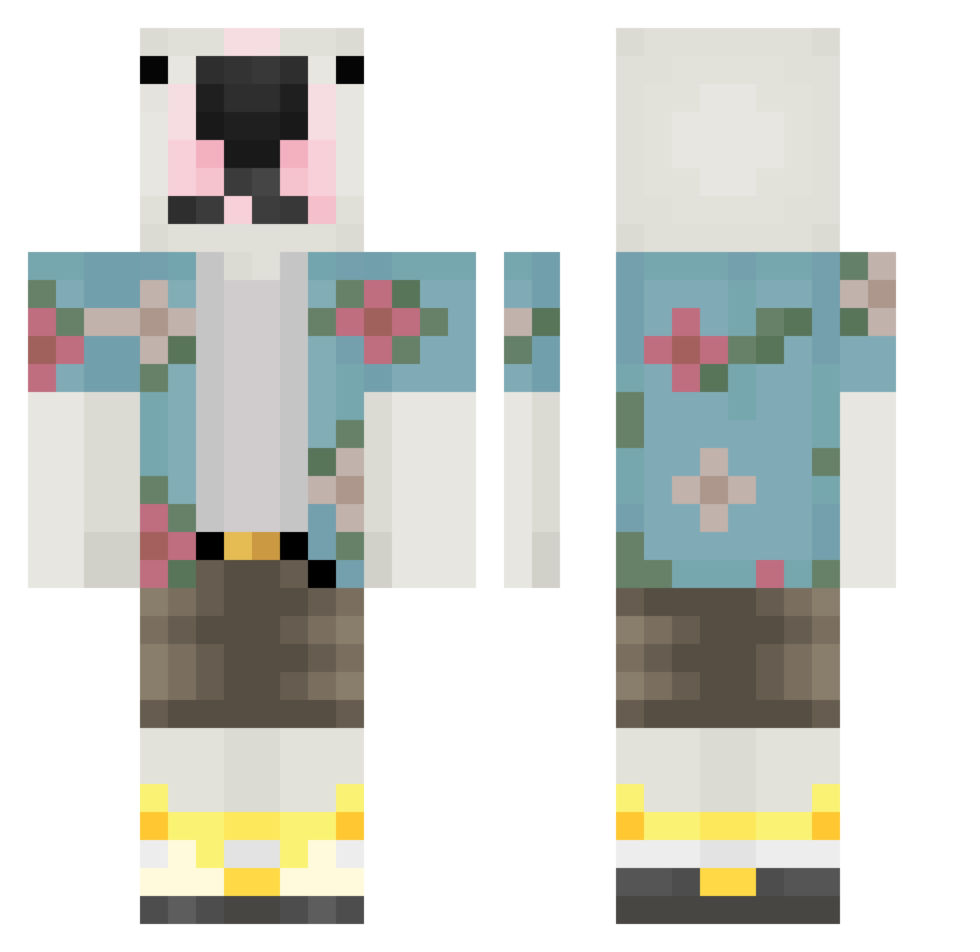 THIAGOROJAS509 Minecraft skin, front and back view