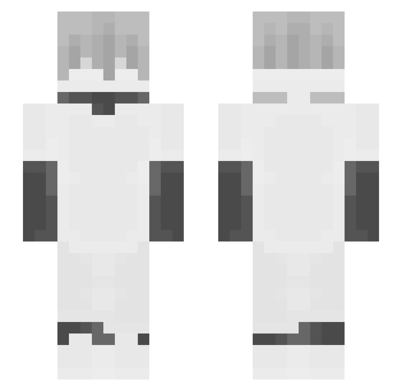 Wacis Minecraft skin, front and back view