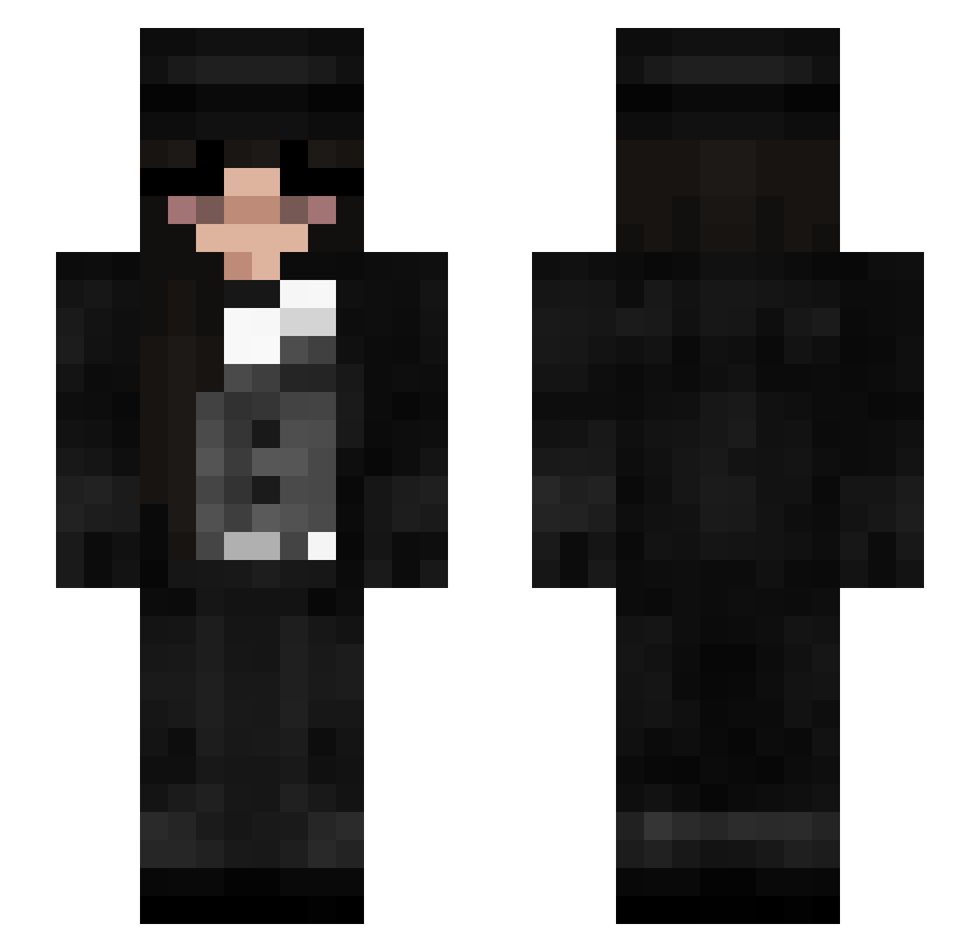 VoidBehemoth Minecraft skin, front and back view