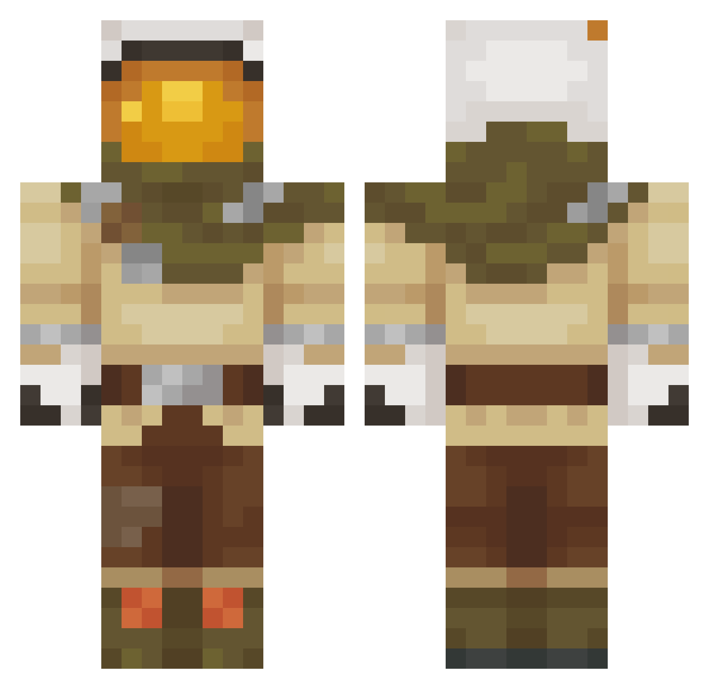 Le_Sage_Luxy Minecraft skin, front and back view