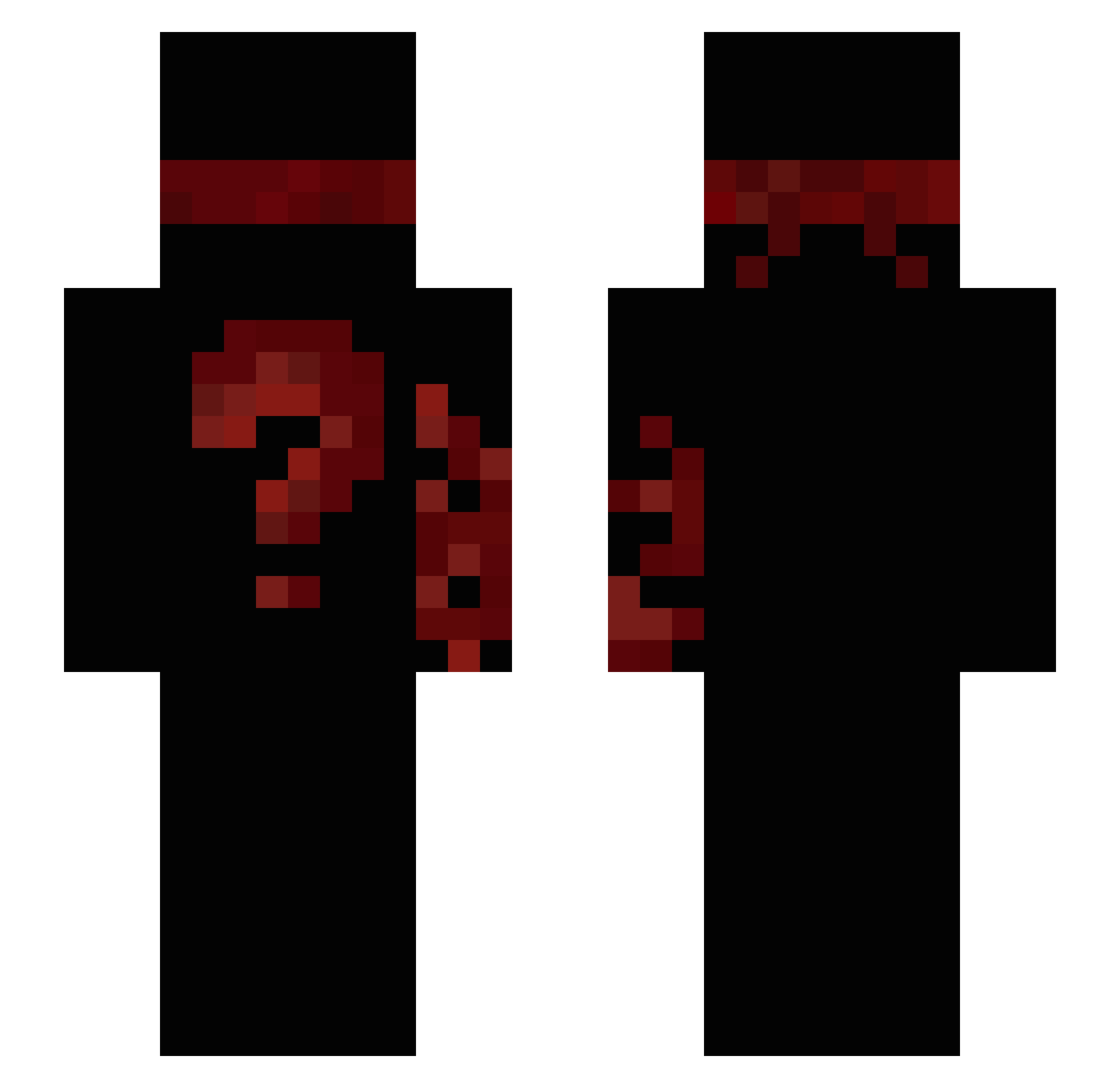 LT5Destroyer Minecraft skin, front and back view