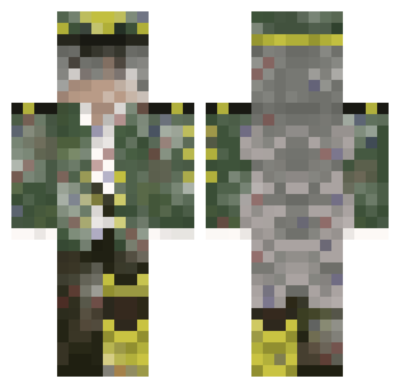 Sapphire_Shifter Minecraft skin, front and back view