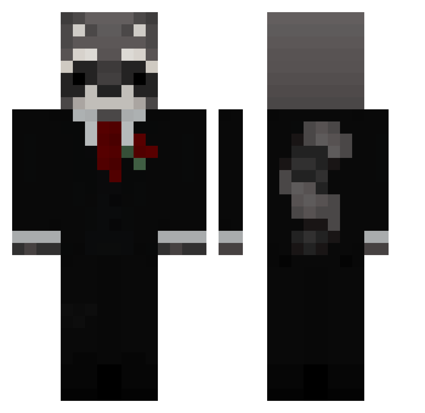 ccurrier84 Minecraft skin, front and back view