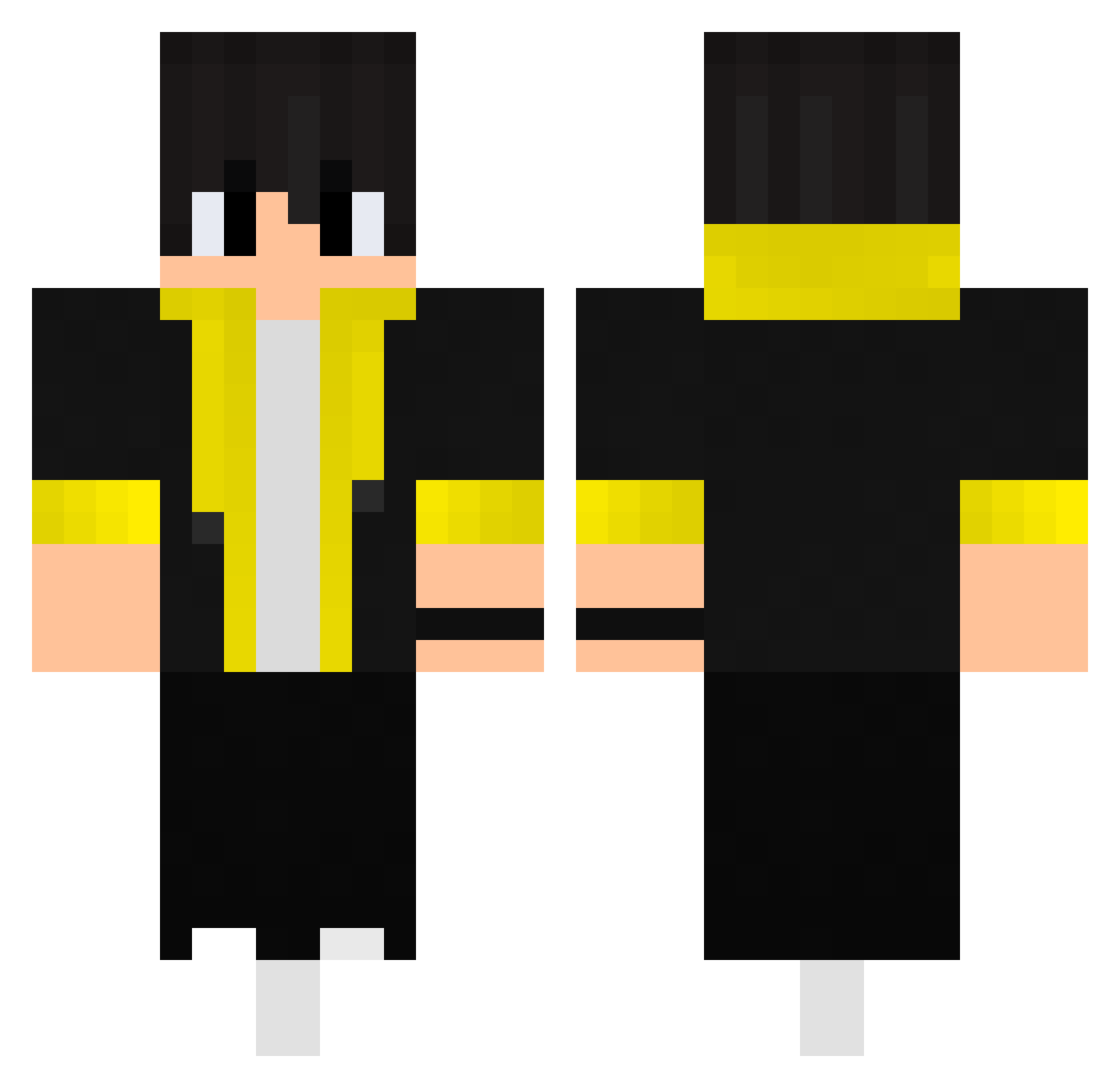 GretuZn Minecraft skin, front and back view