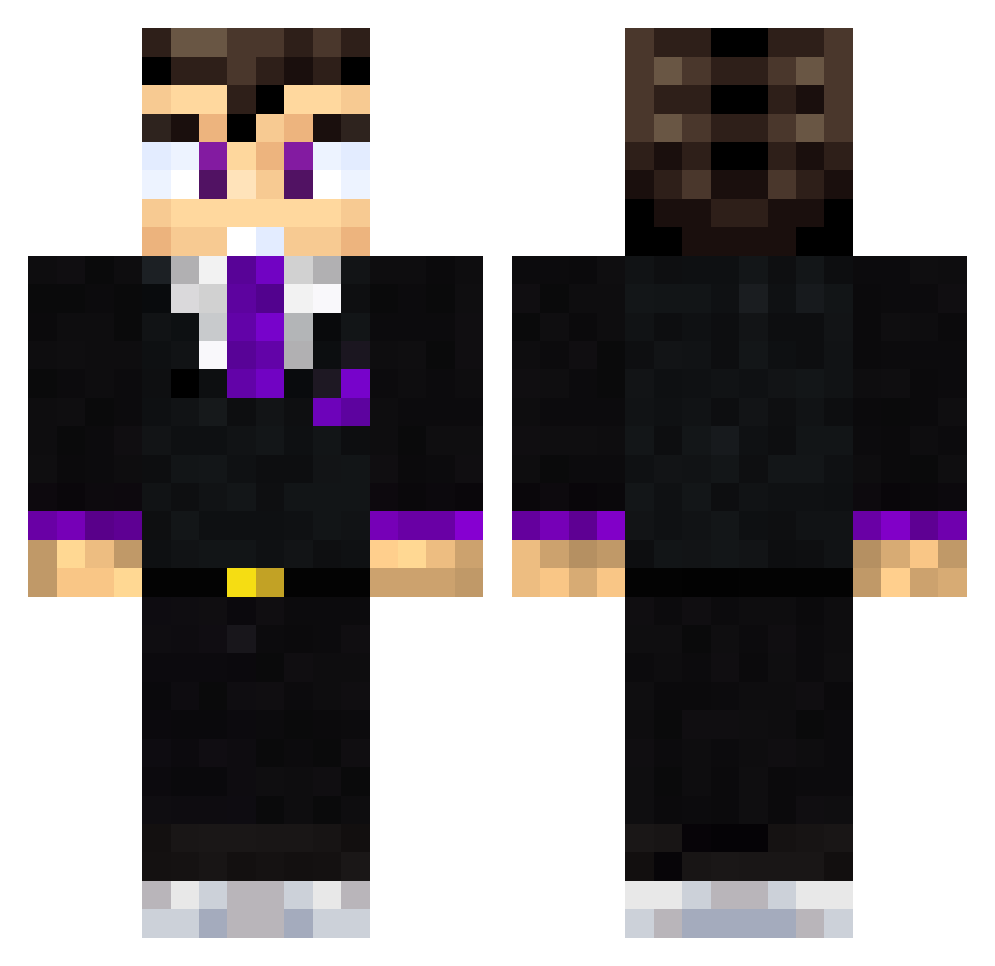 Nacho_mw Minecraft skin, front and back view