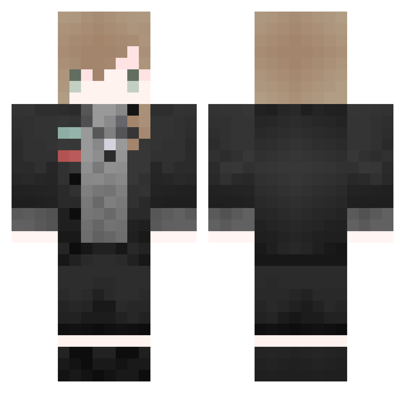 beikaxx Minecraft skin, front and back view
