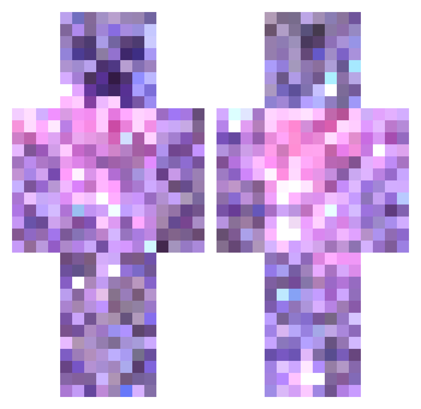 dburgos Minecraft skin, front and back view