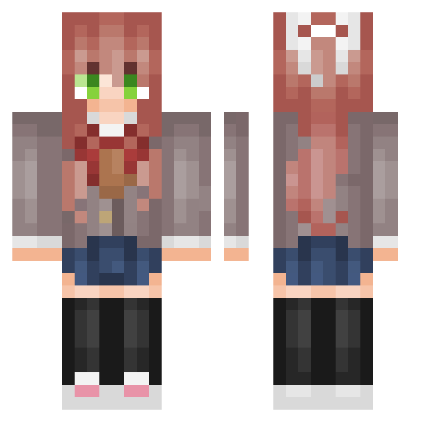 Rubicon Minecraft skin, front and back view