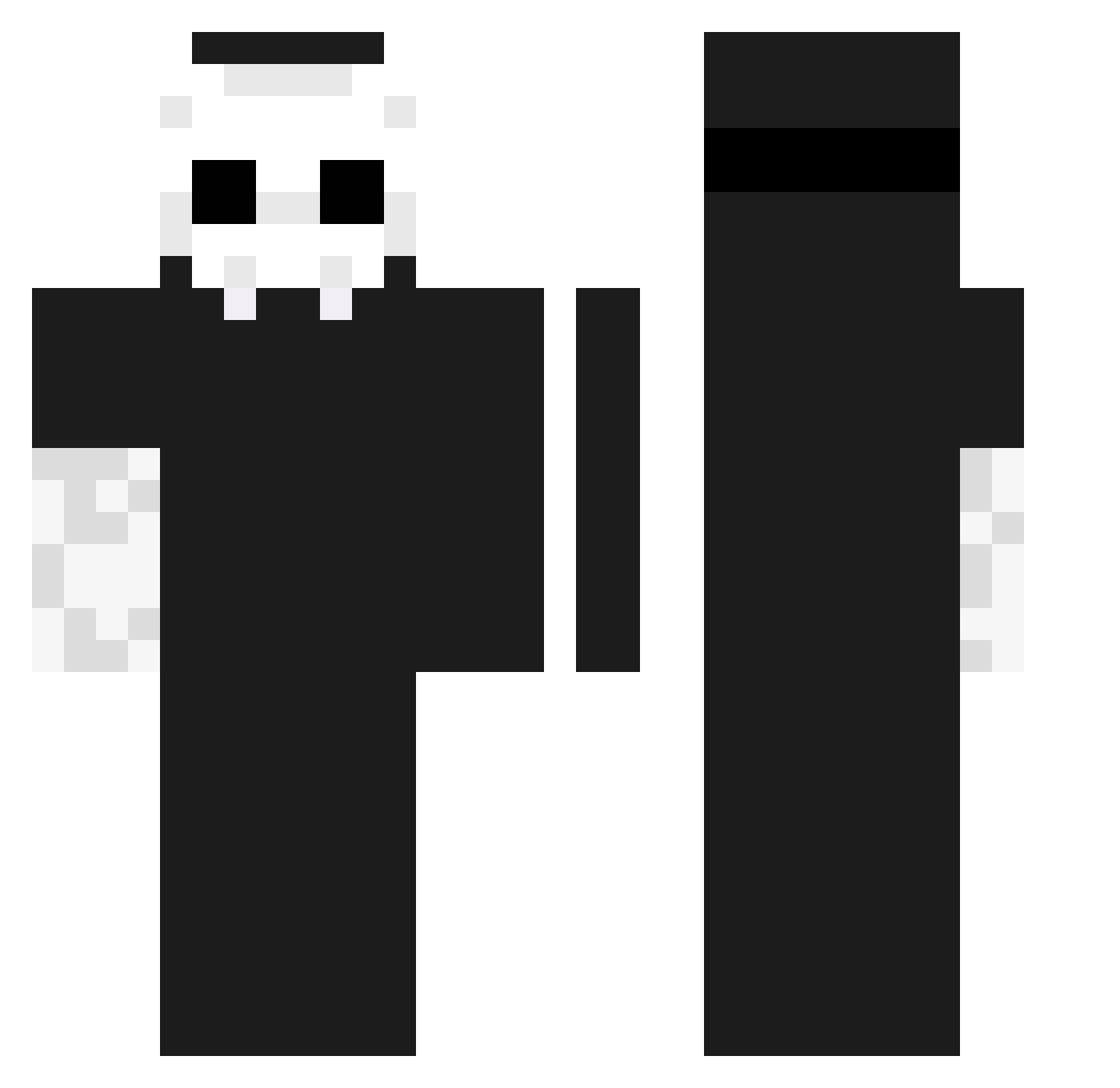 GegayaI Minecraft skin, front and back view