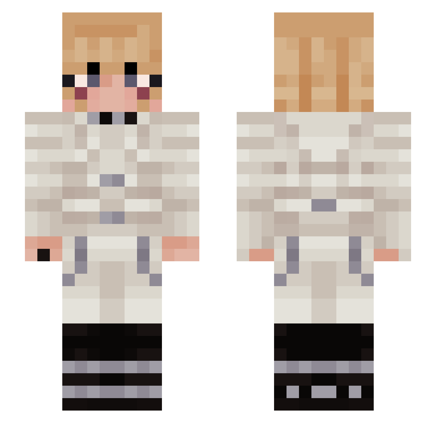 Loading1023 Minecraft skin, front and back view