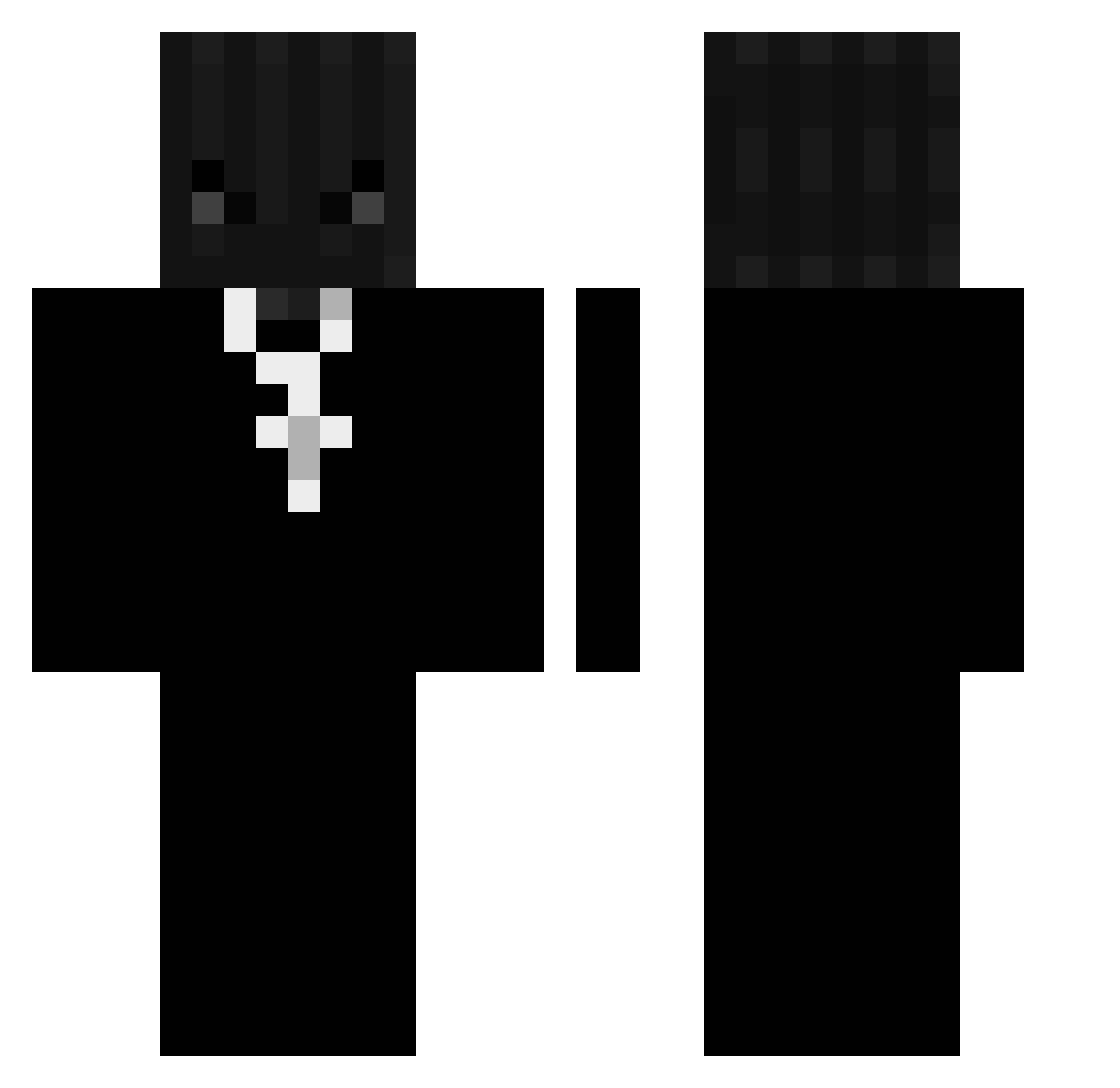 Le_Owen Minecraft skin, front and back view