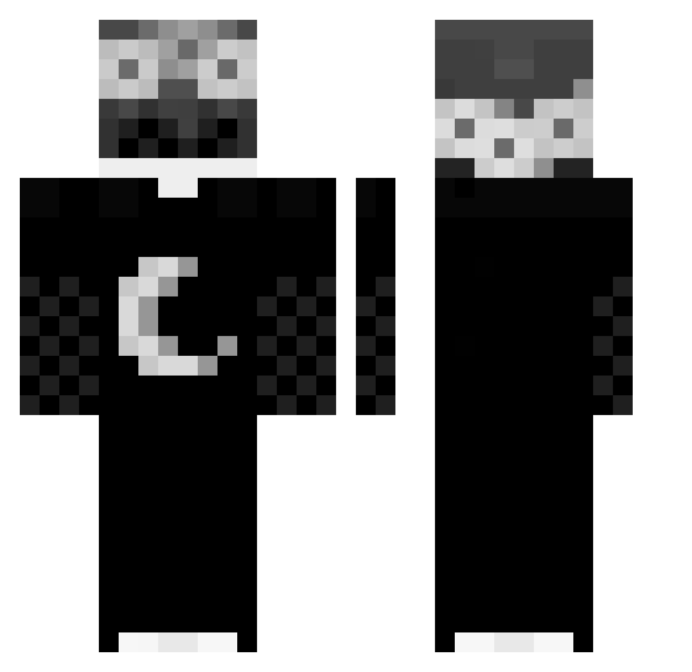 _Xoi_ Minecraft skin, front and back view