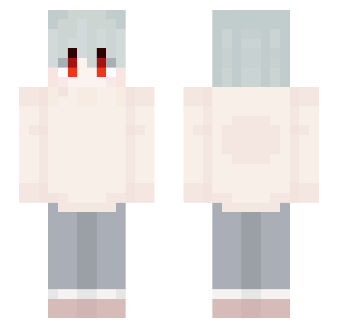 xoideptrai123 Minecraft skin, front and back view