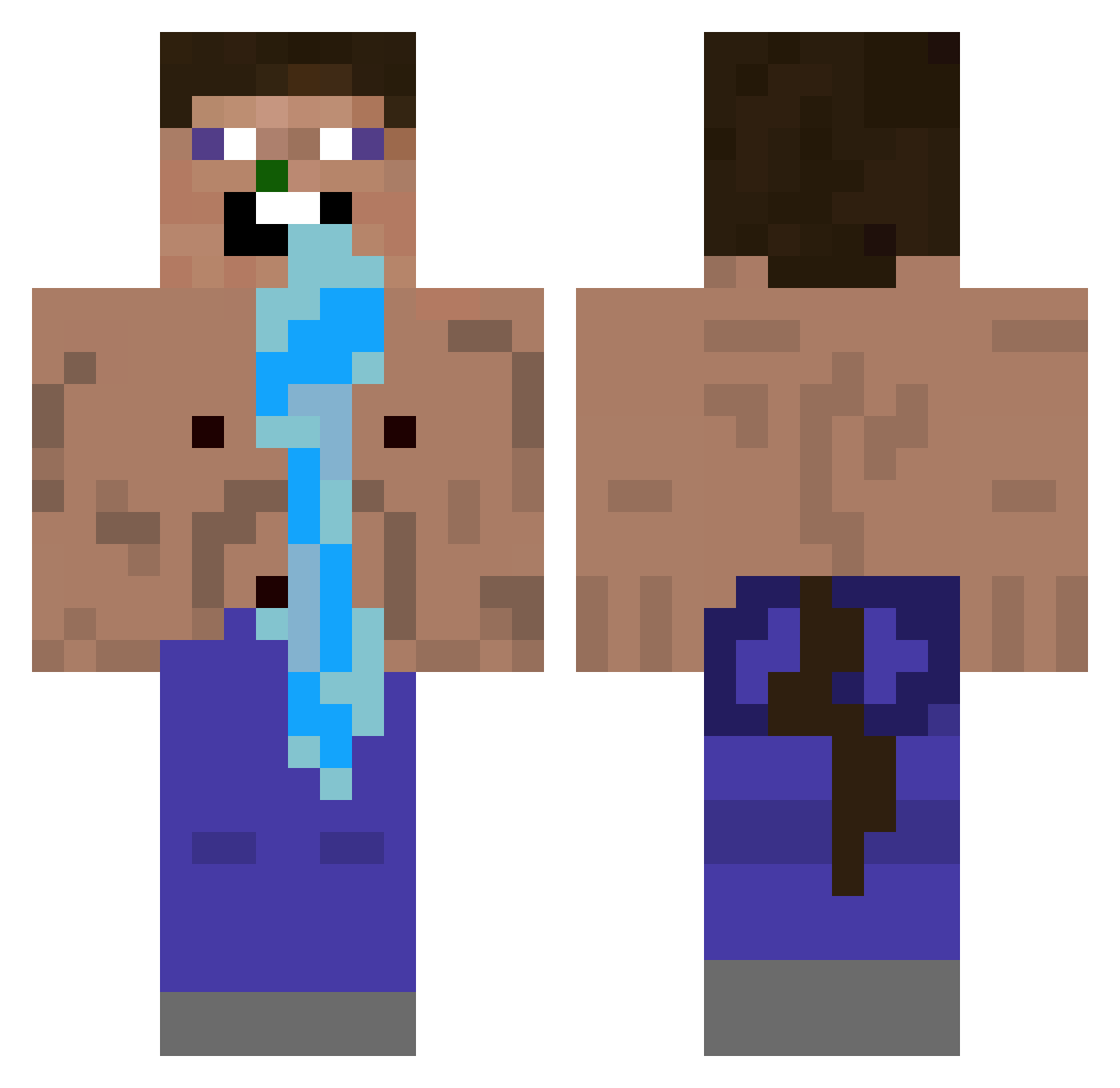 Air_Lingus Minecraft skin, front and back view