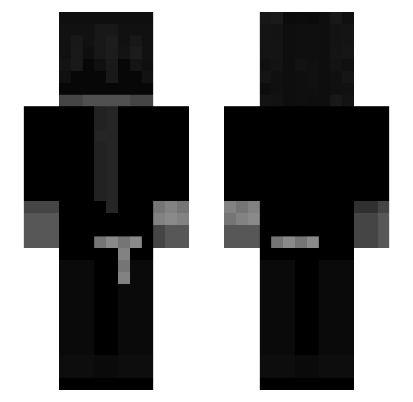 swiftefy Minecraft skin, front and back view