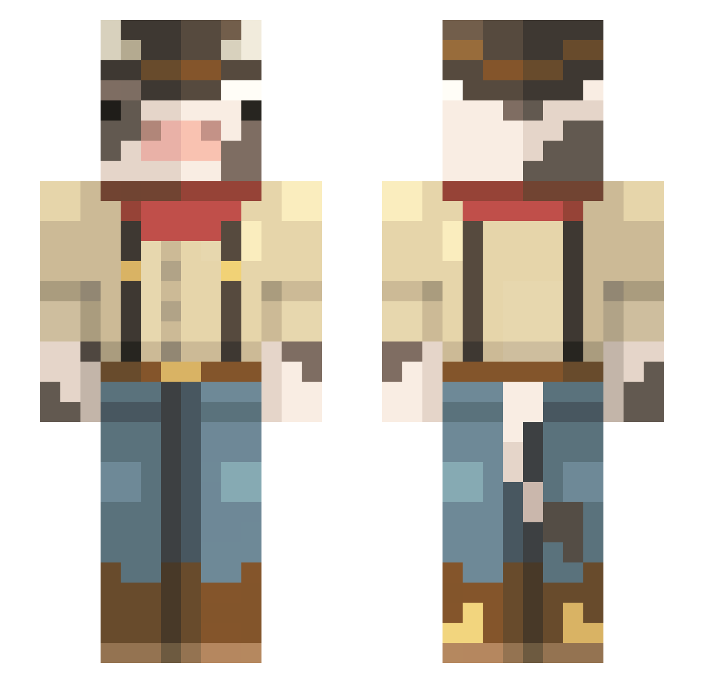 absolute_squash Minecraft skin, front and back view