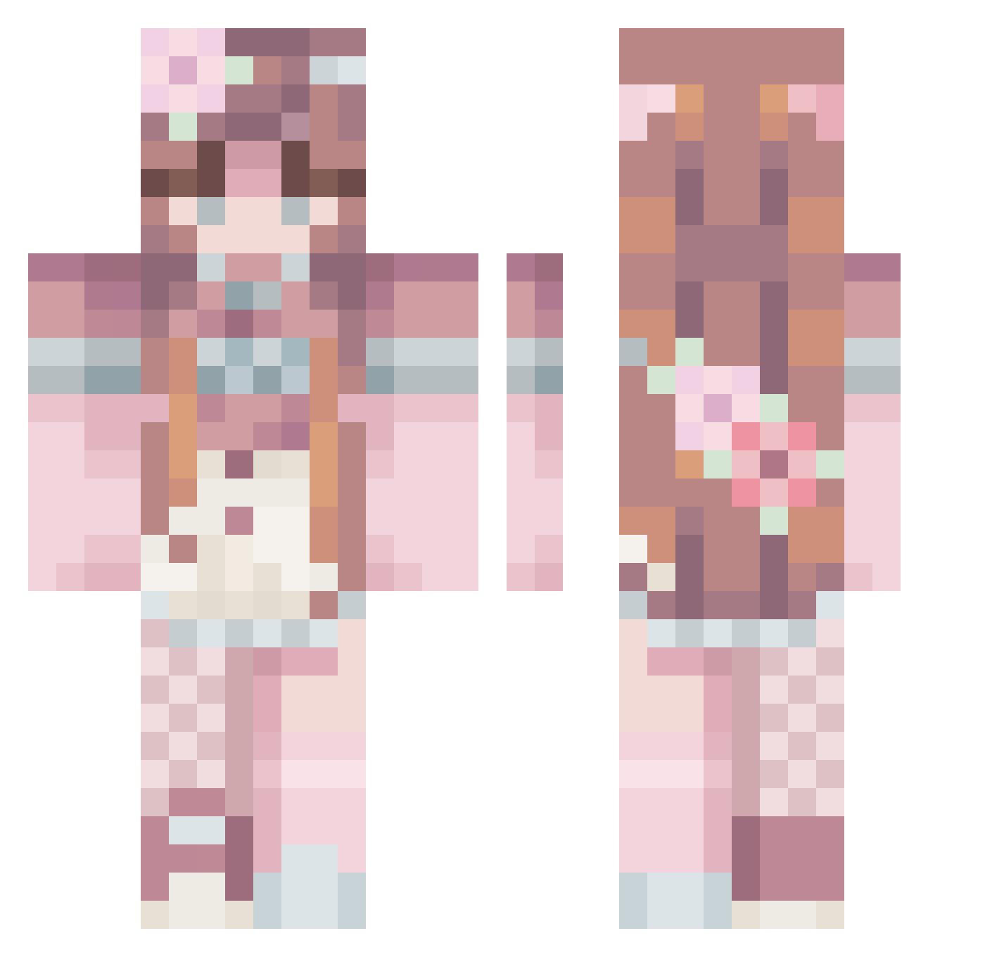 vagatha_ Minecraft skin, front and back view