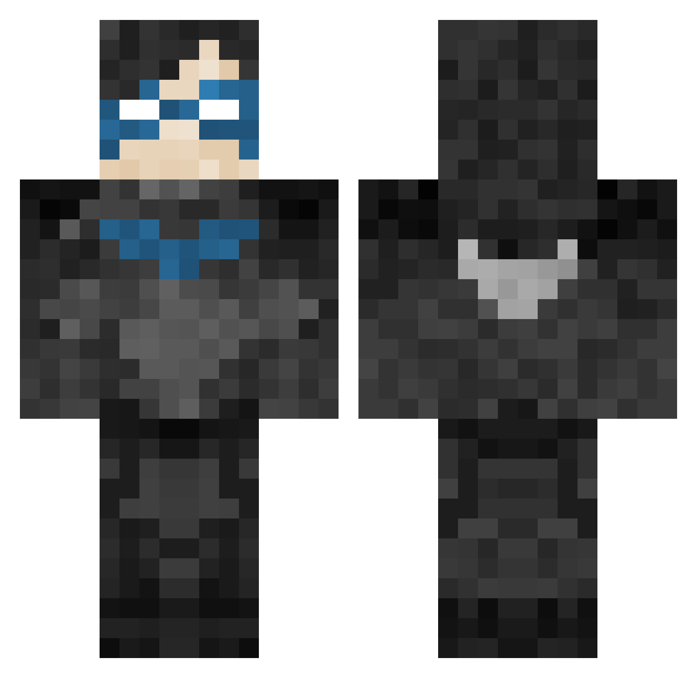 alisolangi Minecraft skin, front and back view