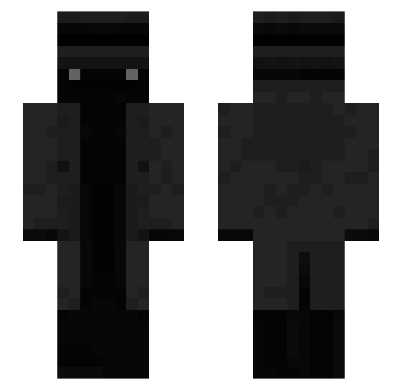 Walter_Smite Minecraft skin, front and back view