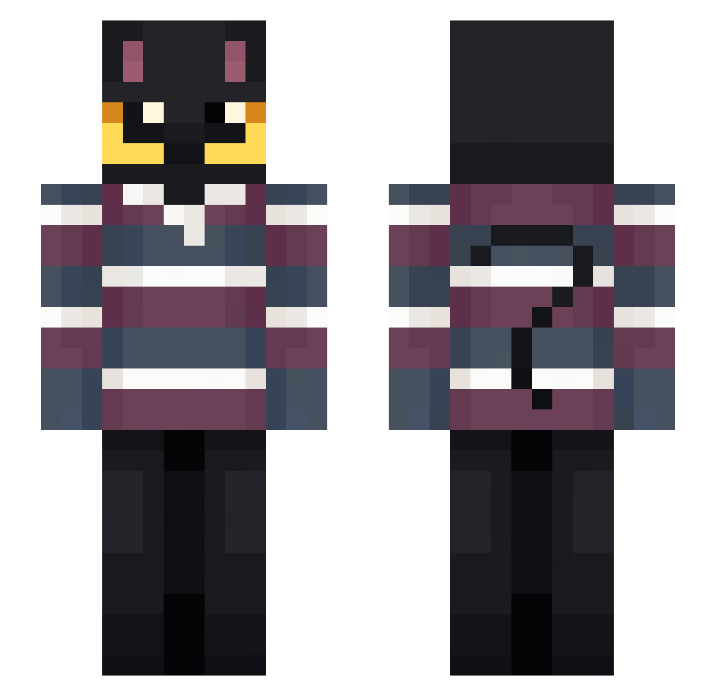 chilisoz Minecraft skin, front and back view