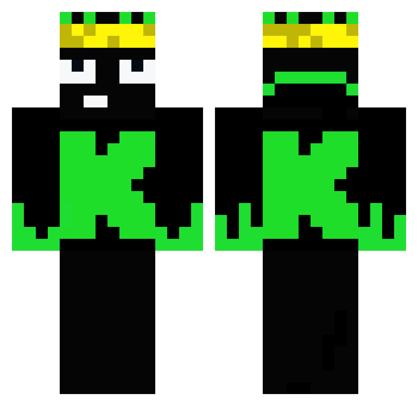 zpaugarcia Minecraft skin, front and back view