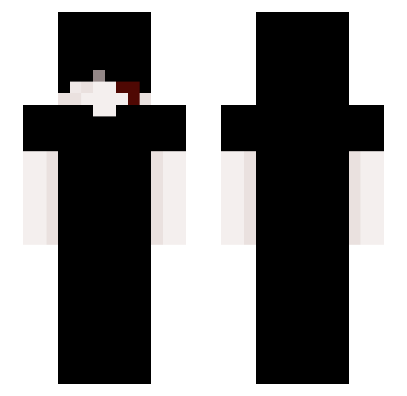 Movid Minecraft skin, front and back view