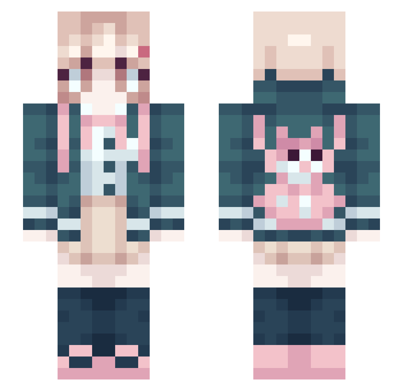 Connor_Fraz Minecraft skin, front and back view
